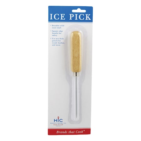 Harold Import Co Harold's Kitchen Steel/Wood Ice Pick 43108